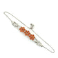 Pulsera de Plata con Ágata Roja