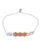 Pulsera de Plata con Ágata Roja