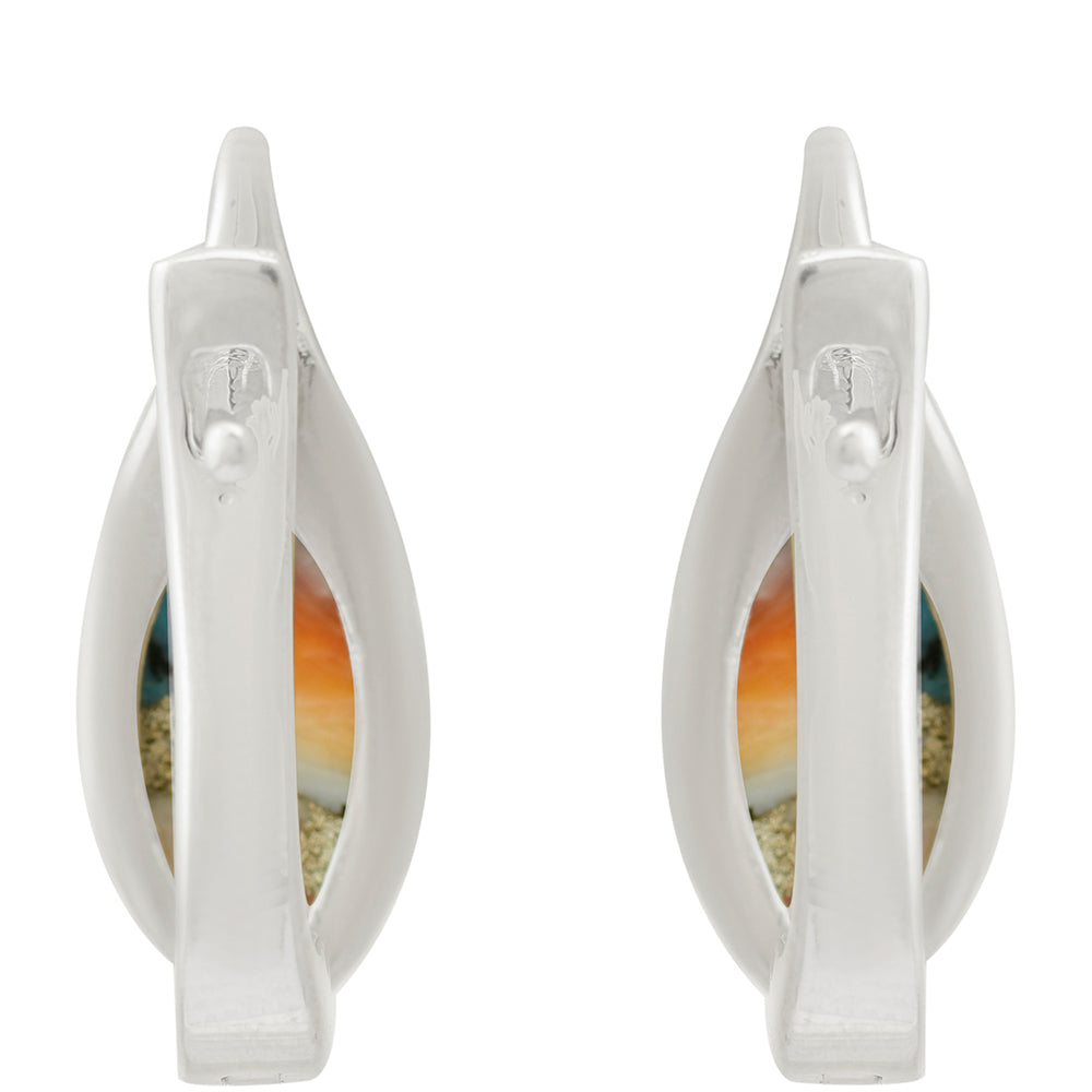 Pendientes de Plata con Turquesa Ostra 2 
