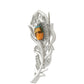 Broche de Plata con Turquesa Ostra