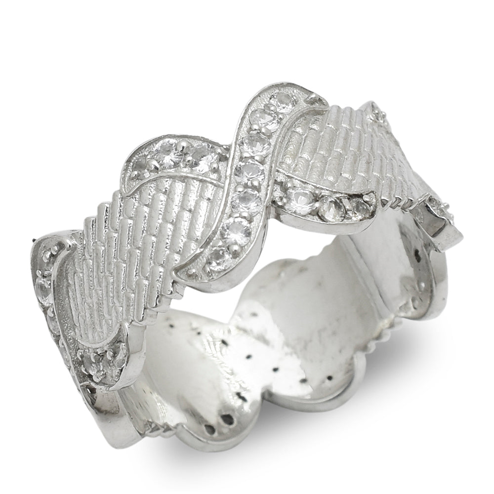 Anillo de Plata con Topacio Blanco 2 