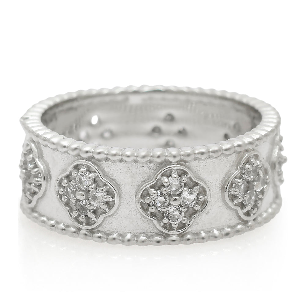 Anillo de Plata con Topacio Blanco