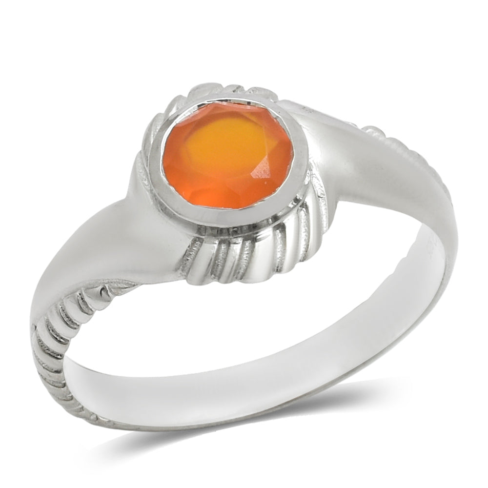 Anillo de Plata con Ágata Roja 2 