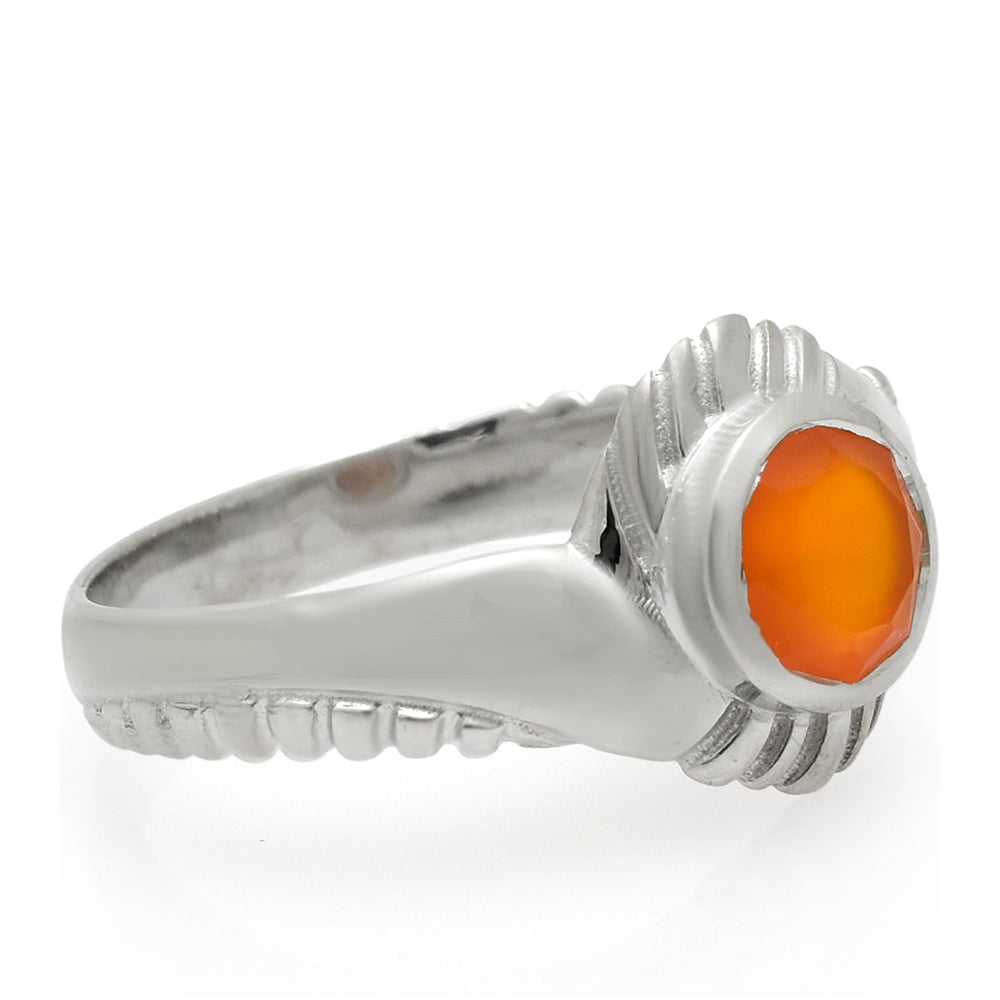Anillo de Plata con Ágata Roja 3 