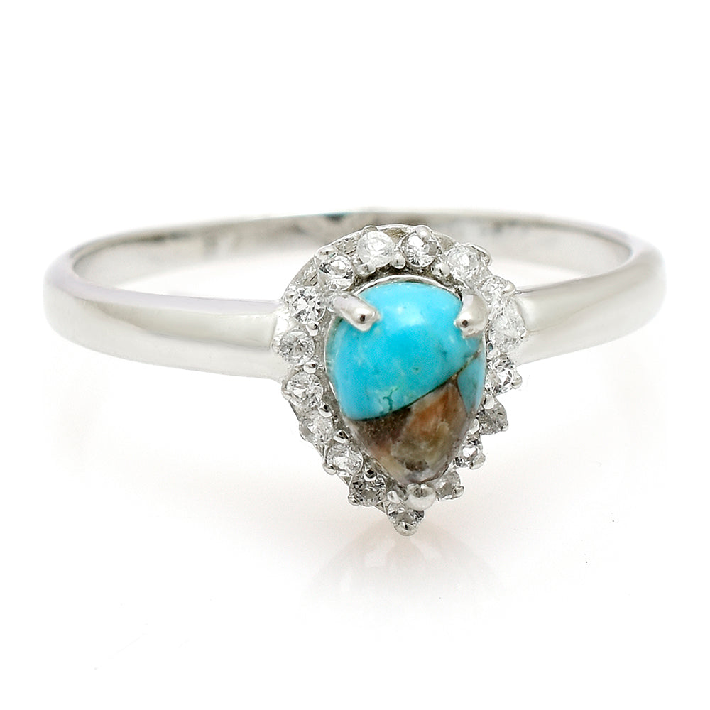 Anillo de Plata con Turquesa Ostra 1 