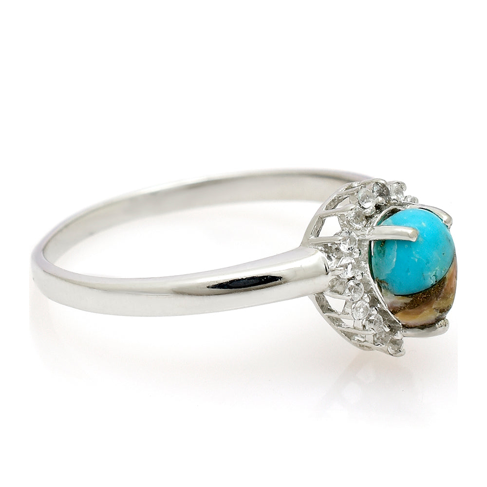 Anillo de Plata con Turquesa Ostra