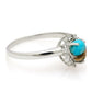 Anillo de Plata con Turquesa Ostra