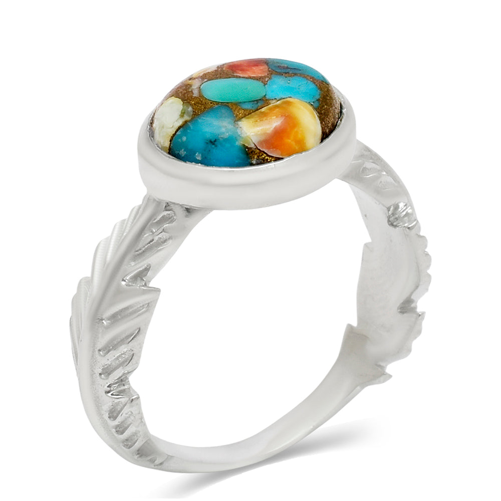 Anillo de Plata con Turquesa Ostra