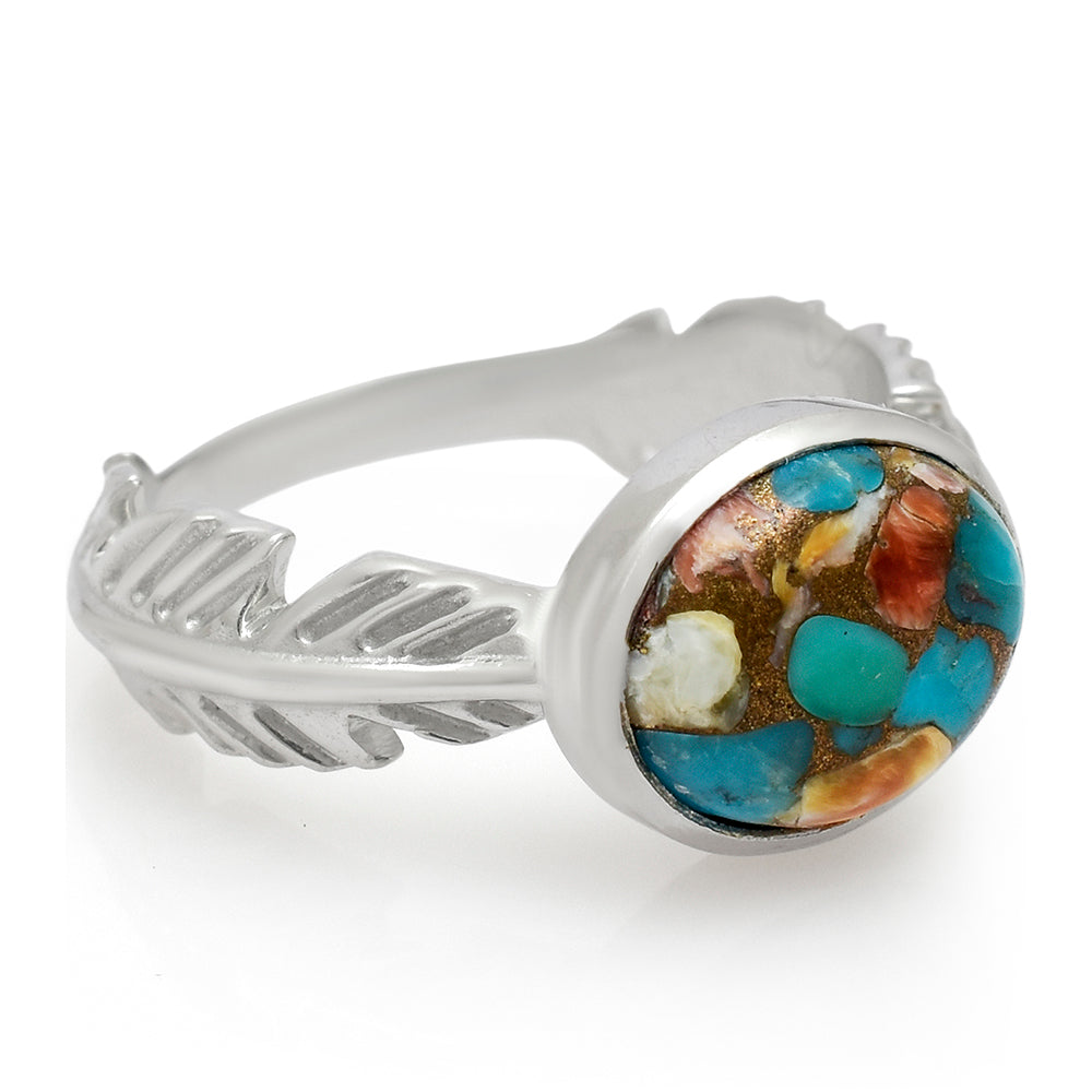 Anillo de Plata con Turquesa Ostra