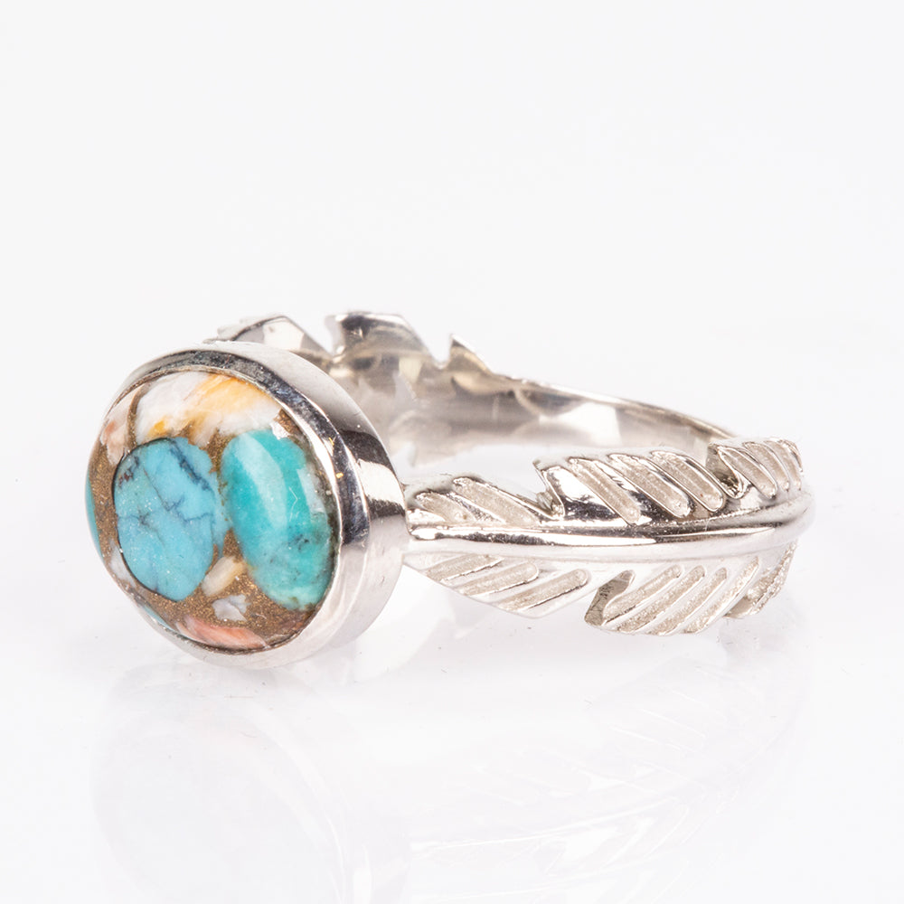 Anillo de Plata con Turquesa Ostra 4 
