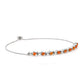Pulsera de Plata con Ágata Roja