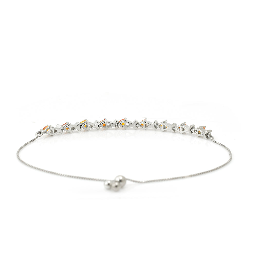 Pulsera de Plata con Ágata Roja