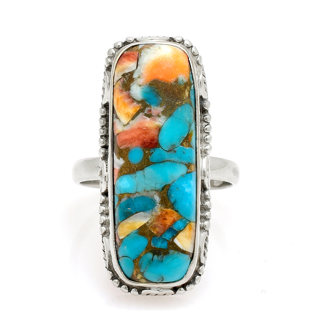 Anillo de Plata con Turquesa Ostra