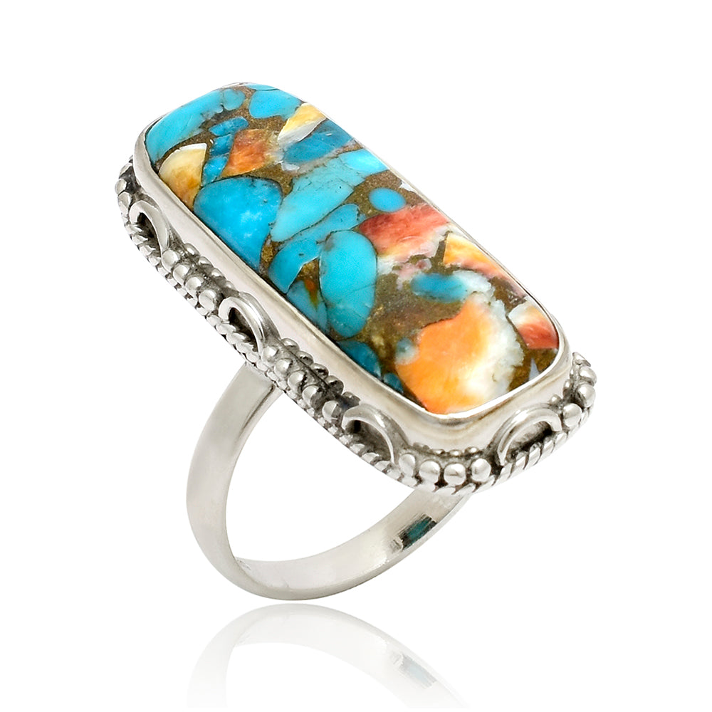 Anillo de Plata con Turquesa Ostra 3 