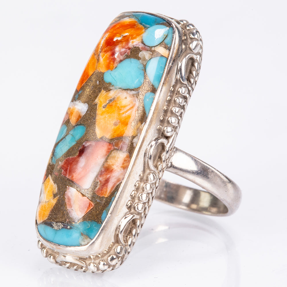 Anillo de Plata con Turquesa Ostra 4 