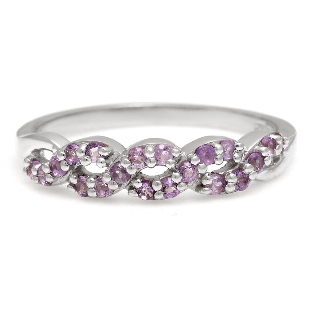 Anillo de Plata con Amatista de Brasil 9 