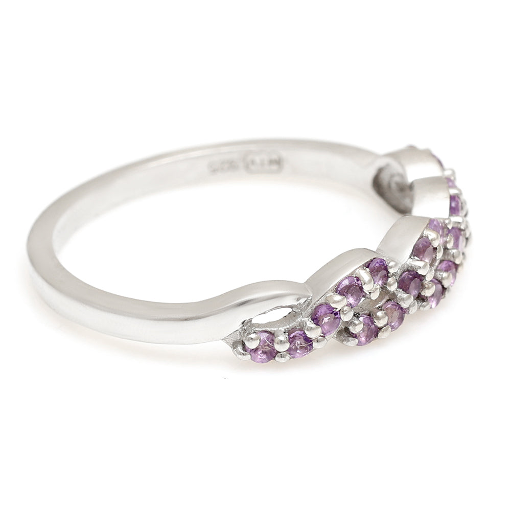Anillo de Plata con Amatista de Brasil 4 