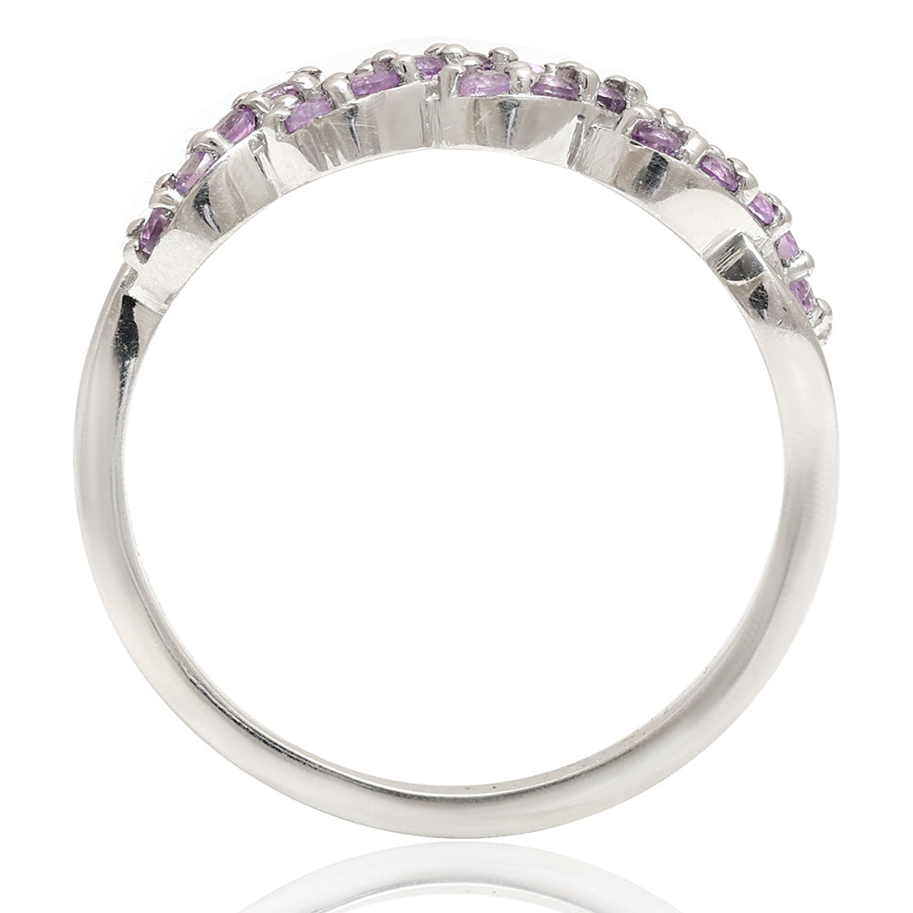 Anillo de Plata con Amatista de Brasil