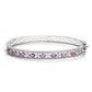 Pulsera de Plata con Amatista de Brasil y Topacio Blanco