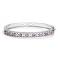 Pulsera de Plata con Amatista de Brasil y Topacio Blanco