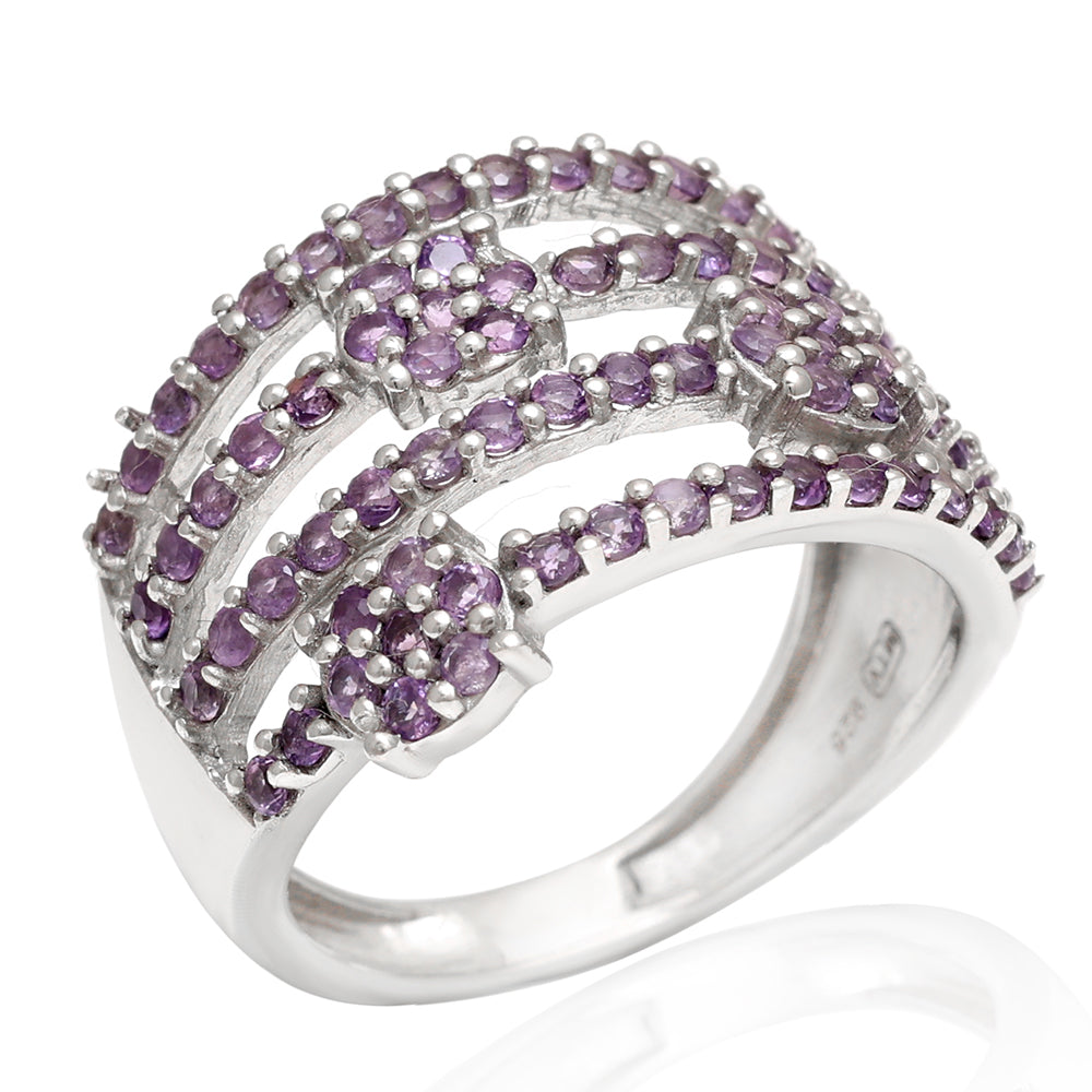 Anillo de Plata con Amatista de Brasil 6 