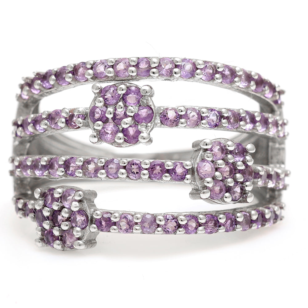 Anillo de Plata con Amatista de Brasil 1 