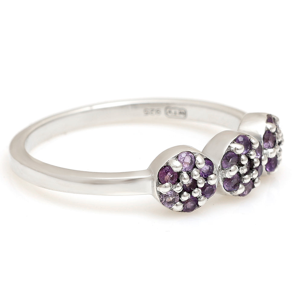 Anillo de Plata con Amatista de Brasil