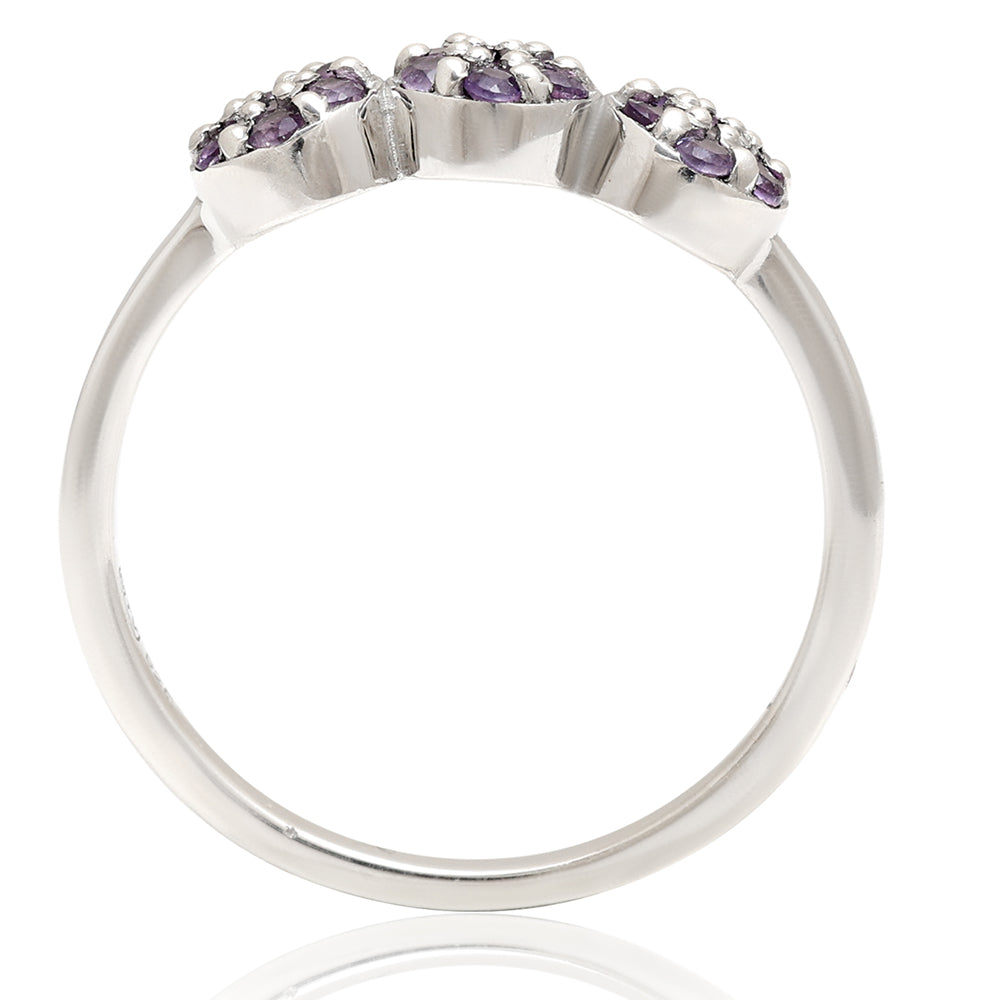 Anillo de Plata con Amatista de Brasil