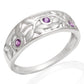 Anillo de Plata con Amatista de Brasil
