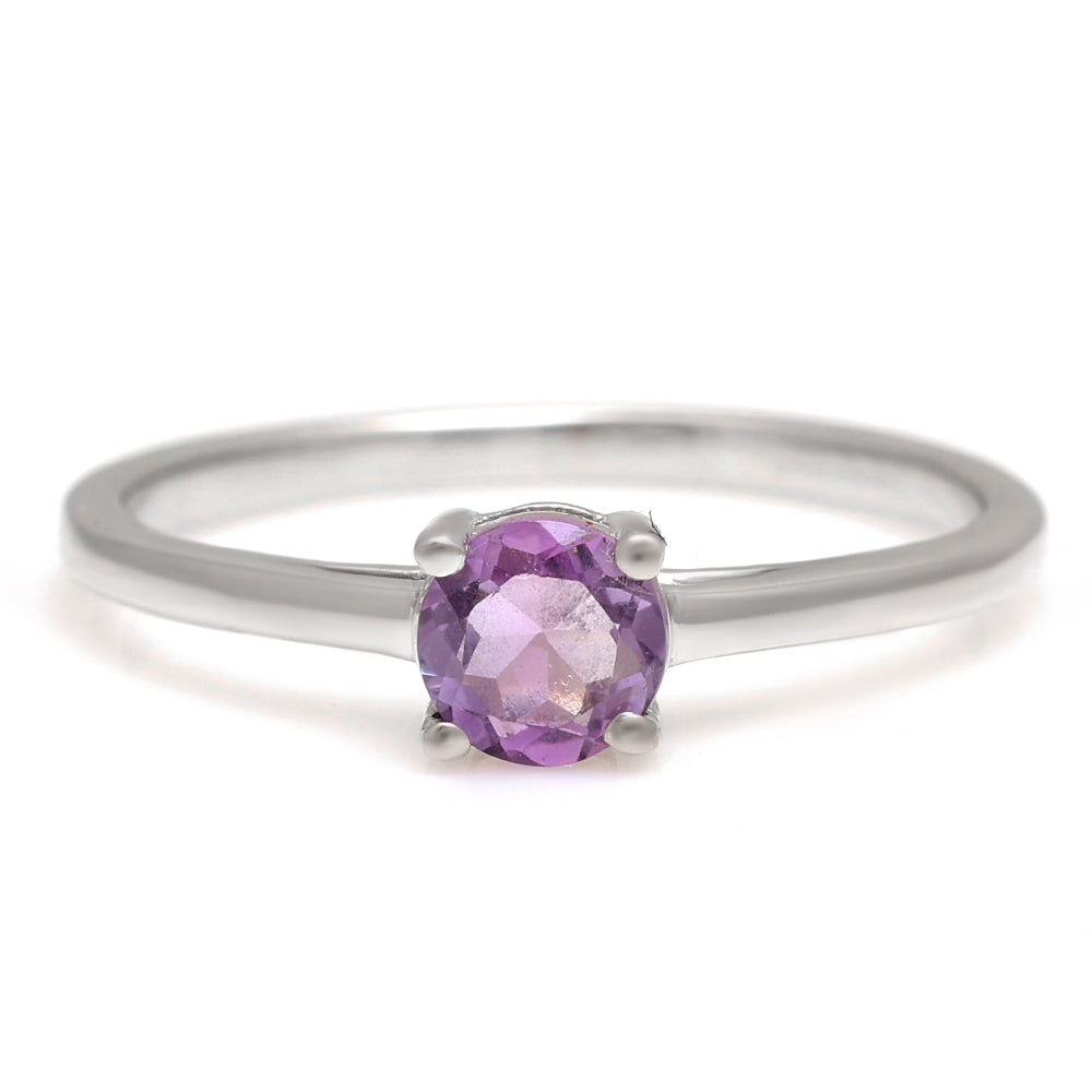 Anillo de Plata con Amatista de Brasil 6 
