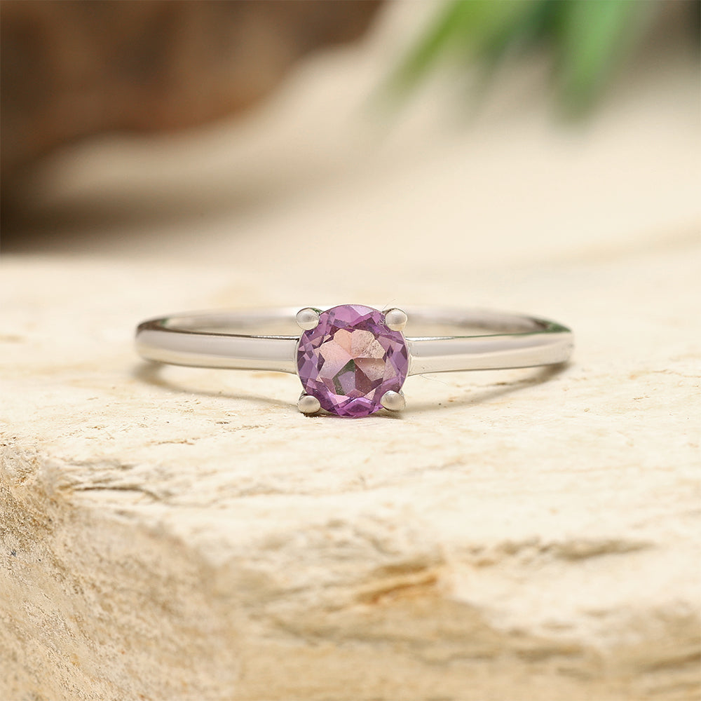 Anillo de Plata con Amatista de Brasil 2 