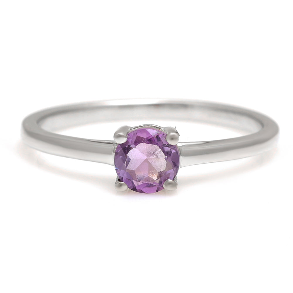 Anillo de Plata con Amatista de Brasil 1 