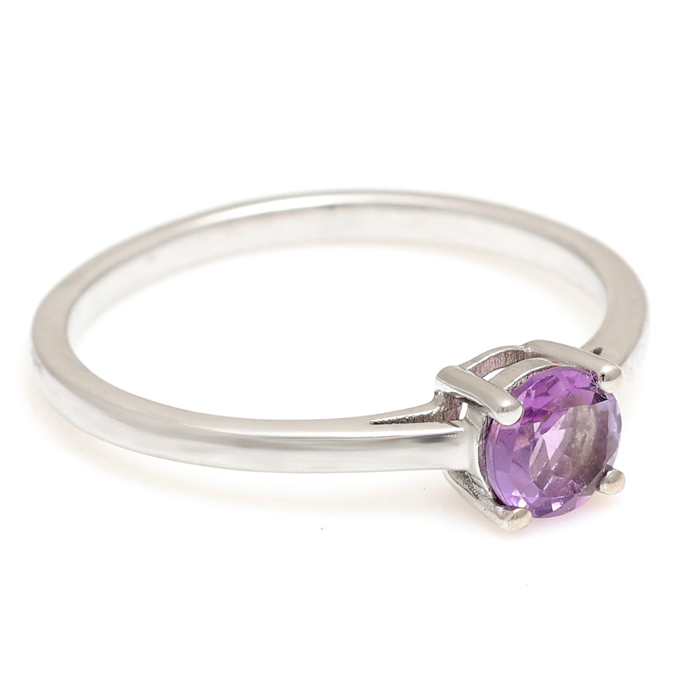 Anillo de Plata con Amatista de Brasil