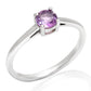 Anillo de Plata con Amatista de Brasil