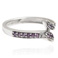 Anillo de Plata con Amatista de Brasil y Topacio Blanco