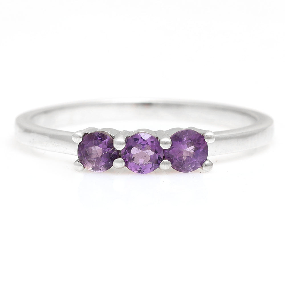 Anillo de Plata con Amatista de Brasil