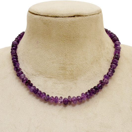 Collar de Plata con Amatista de Brasil