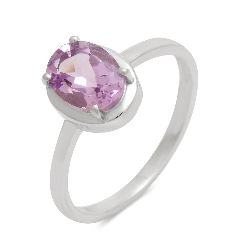 Anillo de Plata con Amatista de Brasil 3 