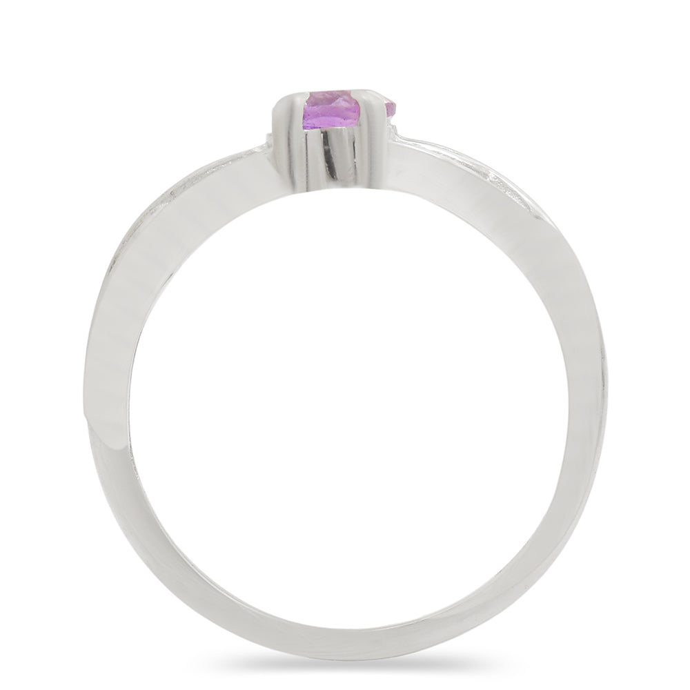 Anillo de Plata con Amatista de Brasil 4 