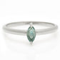 Anillo de Plata con Apatita azul de Madagascar