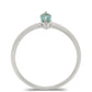 Anillo de Plata con Apatita azul de Madagascar
