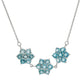 Collar de Plata con Apatita azul de Madagascar