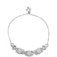 Pulsera de Plata con Piedra Lunar Arco Iris y Topacio Blanco