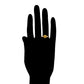Anillo de Aleación Bañado en Oro con Cristal Emporia® Amarillo y Cristal Emporia® Blanco