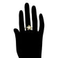 Anillo de Aleación Bañado en Oro con Perla de cristal