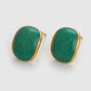 Pendientes de Aleación Bañado en Oro con Cristal Emporia® Verde