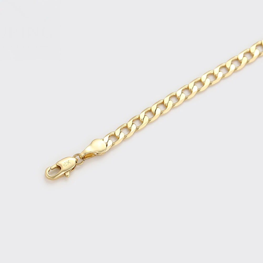 Pulsera de Aleación Bañado en Oro 4 