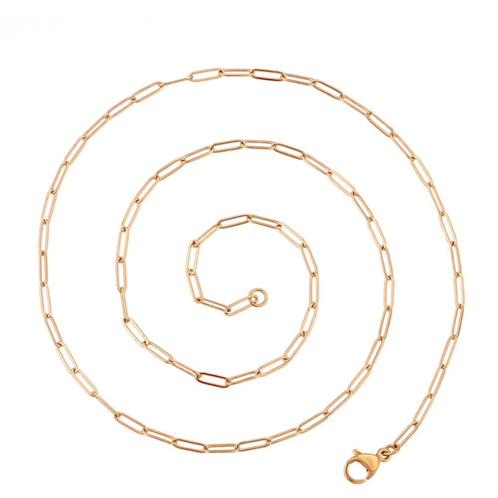 Cadena de Aleación Bañado en Oro ( Collar )