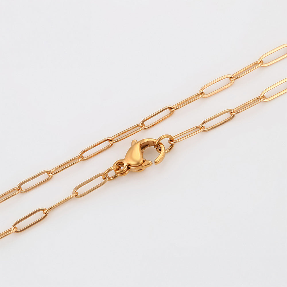 Cadena de Aleación Bañado en Oro ( Collar )