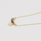 Collar de Aleación Bañado en Oro con Cristal Emporia® Rojo y Cristal Emporia® Verde